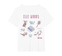 Bocetos de Elle Woods legalmente Rubia Camiseta, Mujer Tallas Grandes, Blanco, 2XL Grande