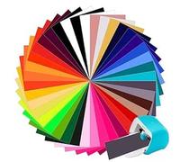 Bocguy 40 unidades Smart Iron on para Cri-cut Joy, 14 cm x 30,5 cm, vinilo de transferencia de calor, rollos de lámina flexible para ropa, camisetas y más tejidos, patrones DIY