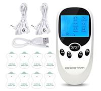 Bocguy Dispositivo TENS/EMS para el Tratamiento del Dolor, simulador de menstruación con 6 Modos y 11 intensidades, electrodos Tenzgeraet para el Desarrollo Muscular y el Alivio del Dolor
