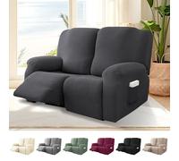 Bocguy Funda para sillón de 2 Plaza, Fundas elásticas para sillones con Bolsillos, Funda Sillon Relax para sillón de televisión, sillón Relax, Funda para sillón