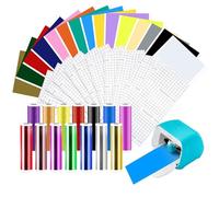 Bocguy Smart Vinyl Permanent Para Cri-cut Joy, 14x30,5cm Lámina de Transferencia Para Vinilo, Vinilo Adhesivo Permanente para Silhouette Cameo