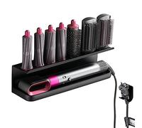 Bocguy Soporte de Pared para Accesorios Dyson Styler, Soporte de Almacenamiento Sin Taladrar con Pegamento para Dyson, Estante de Almacenamiento para El Baño, El Hogar