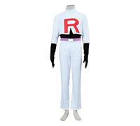 Bocguy Team Rocket Costume, Jesse y James - Disfraz de cohete para adultos, disfraz de cohete de equipo, anime para hombre y mujer (L, James para hombre)