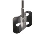 Bochem Agitador de superficie MN-1408 de acero inoxidable 18/10 con 3 agujeros, 500 mm de longitud x 70 mm de diámetro, 10 mm de diámetro del eje.