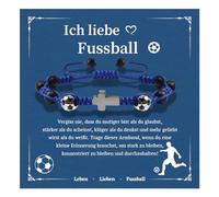 BOCHOI Bracciale per ragazzi con croce di calcio - Nero DE