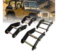 BoCID Kit completo de grilletes de elevación delantera y trasera de 2 pulgadas compatible con Jeep Wrangler YJ 4WD 2WD 1987-1995