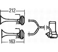 Fanfarria HELLA 3PB 003 001-651