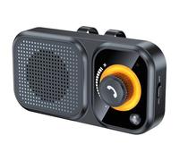 Bocina Bluetooth 5.4 manos libres para coche, 3 W, compatible con Siri, asistente de movimiento, encendido y apagado automático, receptor de audio inalámbrico, reproductor de música MP3 con clip para