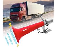 Bocina de Aire Turco, 12 V/24 V, Neumática para Camión, Caravana, Silbato de Presión para Coches, Camiones, Motocicletas