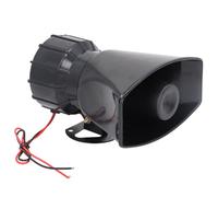 Bocina de Alarma, Uso en Interiores y Exteriores, 2 Sonidos de Alarma, Altavoz de Sirena de 130DB 60W para Sitio de Construcción de Fábrica (DC12V)