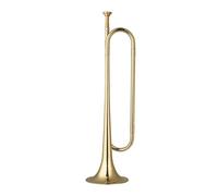Bocina De Caballería De Trompeta Chapada En Oro Con Llamada De Corneta C De Latón Con Boquilla Para Instrumento Musical Escolar Para Principiantes