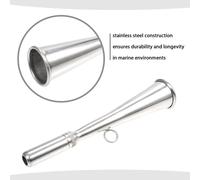 Bocina de niebla portátil de acero inoxidable de 18 cm para seguridad y comunicación marítima