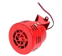 Bocina de Sirena de Aire Roja de Metal de 12 V, Sirena de Ataque Aéreo Fuerte, Alarma Impulsada por Motor Eléctrico para Coche, Camión, Motocicleta, 110 DB