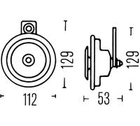 Claxon HELLA 3BA 002 768-431