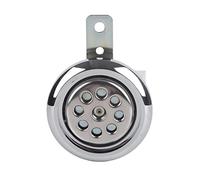 Bocina Universal para Motocicleta, Resistente Al Agua, 105 DB, 12 V, 85 Mm, con Cubierta Cromada de Nido de Abeja, Bocina Fuerte para Motocicleta