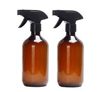 Bocotoer Homes - Botella vacía de plastico marrón con pulverizador de 500 ml, para plantas, peluquería, paquete de 2