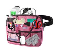 Boczif Bolso de enfermera fanny, bolso de enfermera con bolsillo de equipo médico, almacén de suministros de emergencia, cinturón de herramientas para enfermeras masculinas y femeninas(Rosa)