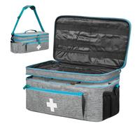 Boczif Hombro único Maletin Medico Vacío, Bolsa Enfermera con Bandolera | Bolsa de Almacenamiento de Primeros Auxilios, para Botiquín médico de Emergencia, Muy Adecuado para el Hogar y Los (Gris)
