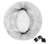 Bod de cabello, Neta para el cabello 100 piezas de 24 pulgadas Redes para el cabello invisible para mujeres, hombres y niños Neta de malla de malla negra para el moño, dormir y servicio de alimentos