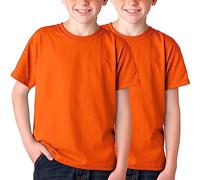 BOD HOME, Pack 1 o 2 Camisetas de Niño/Unisex Manga Corta 100% Algodón, Camiseta Infantil Básica Cuello Redondo para Niños, Variedad de Colores Lisos, Suave, Cómoda, Versátil, Tallas de 5 a 14 años