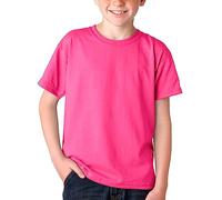 BOD HOME, Pack 1 o 2 Camisetas de Niño/Unisex Manga Corta 100% Algodón, Camiseta Infantil Básica Cuello Redondo para Niños, Variedad de Colores Lisos, Suave, Cómoda, Versátil, Tallas de 5 a 14 años