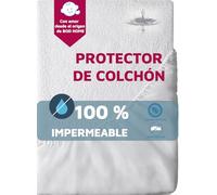 BOD HOME, Protector de Colchón Impermeable, Funda de Colchón, Cubre Colchón Transpirable, Tejido Elástico y Ajustable, Regulador Térmico, Poliéster, Ropa de Cama Resistente, 200x200cm