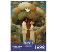 Boda bajo el Árbol del Conocimiento Rompecabezas para Adultos 70x50cm/1000pcs,Juegos De Desafío De