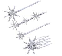 Boda Barrettes novia pelo clip novia pelo pelo peine nupcial barrettes Rhinestone pelo novia accesorios accesorios