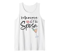 Boda en Italia Mamma Della SPOSA Italiana Novia Camiseta sin Mangas