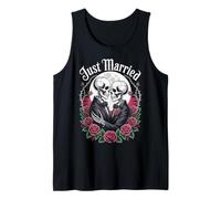 Boda Gay Esqueleto Coincidencia Pareja Luna De Miel Casado Camiseta sin Mangas