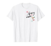 Boda Pareja Novia Viaje DE Novios Honeymoon Camiseta gráfica económica, Hombre, Blanco, L