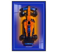 Bodamaike Display Wallboard for Lego Technic Car F1 McLaren 42141,Decorative Display Panels for Lego Car Wall Mounted Displays, Gift Ideas for Lego Car Wall Mount Enthusiast,(NO Model)-50 x 80 cm