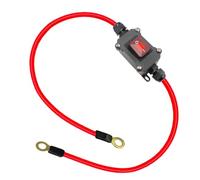 Boddceto Interruptor de Cableado en Línea de 12 V CC, Interruptor de Cableado Doble Lado DPST de 12-24 V CC, 25 A, IP67, con Interruptor de Conexión/Desconexión Rápida de Encendido/Apagado