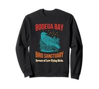 Bodega Bay Bird Sanctuary Cuidado con Las Aves voladoras Bajas Vintage Sudadera