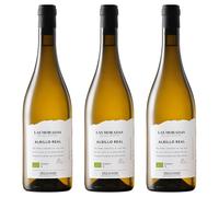 Bodega Las Moradas de San Martín - Pack de 3 Botellas de Vino Albillo Real de 75 cl - Vino Blanco con D.O. Vinos de Madrid - Reposo en Barrica de Roble Francés - Vino Vegano y Ecológico