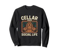 Bodega sobre la vida social Sommelier Sudadera