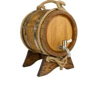 Bodega75 Aging Barrel with Stand & Spigot - Mini Whiskey/Wine Barrel for Home Aging - Available in 3, 5, 10L (Old Style, 15L)