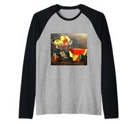 Bodegón de Mesa 1928 Still-Life on Table Narashige Koide Camiseta Manga Raglan