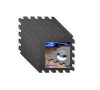 BodenMax Tapete Puzzle Suelo Goma EVA Tatami Puzzle Alfombra Puzzle Suelo Gimnasio en casa Esterilla Fitness - Puzzle Mat 18 losetas Modular 30x30x1cm - Negro 1.66 m²