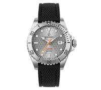 BODERRY Reloj de buceo automático para hombre, movimiento japonés, caja de titanio, cristal de zafiro, resistente al agua hasta 100 m, superluminova suiza, corona atornillada, gris, japonés