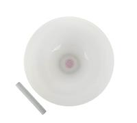Bodhi Cuenco sonoro de cristal, chakra corona, accesorios para sanación de sonido, yoga y meditación, cuenco cantante de cuarzo, diferentes tamaños y tonos, incluye mazo y anillo de silicona, tono