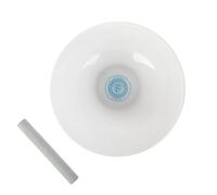 Bodhi Cuenco sonoro de cristal, varios tamaños y tonos, accesorios para sanación de sonido, yoga y meditación, cuenco cantante de cuarzo, incluye mazo y anillo de silicona, tono base G