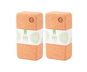 Bodhi Juego de 2 bloques de Yoga ladrillos hecho de corcho natural