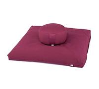 Bodhi - Juego de meditación Eco Rondo + Zabuton, Berenjena (espelta).