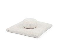 Bodhi Medi Juego de Maharaja Collection, Zafu o Rondo con Zabuton colchoneta de meditación, RONDO MADURAI, ecru