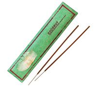Bodhi® Paquete de 15 varillas de incienso de coco premium - dulce y veraniego, para sentirse bien y buen humor, de Nepal, 100% natural