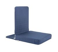 Bodhi Sillón de Suelo Mandir | Plegable con Respaldo Acolchado | Silla de meditación con cojín Grueso para Casas de seminarios | Trabajos cercanos al Suelo | Color Azul Noche | tamaño Extra-Large