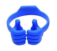 Bodhi2000 Soporte para teléfono celular Soporte para pulgar perezoso Multifunción portátil Multi-ángulo ajustable pulgar hacia arriba titular del teléfono celular Altura ajustable para teléfono - Azul
