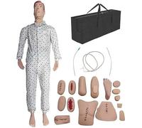 BODHIS Maniquí de atención al Paciente de tamaño Real de 1,7 m, Modelo Humano, simulador de Cuerpo Completo para Estudiantes, educación y enseñanza.