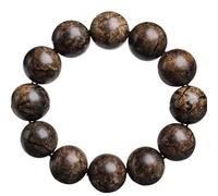 Bodhisattva camboyano Agarwood Pulsera de Forma Libre de Madera Antigua de Grado de hundimiento de Grano Completo de Varios tamaños